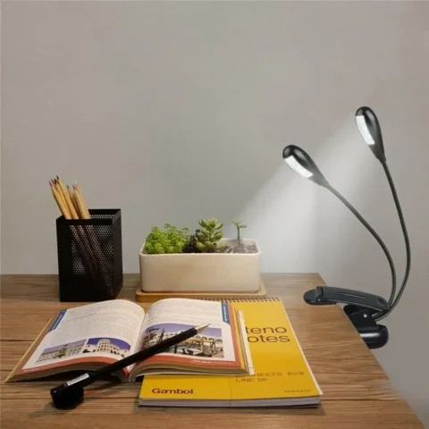 Dual-Head Rechargeable Reading Light Clone